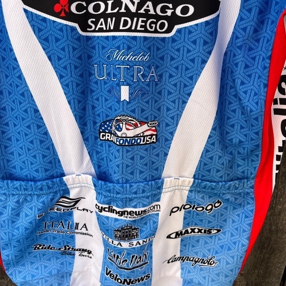 Women's Cuore Italiano Jersey Shirt Multicolor XL Visible Pocket 1/4 Zip 2011 - Picture 9 of 15